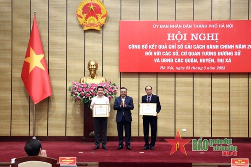 Hà Nội công bố Chỉ số cải cách hành chính năm 2022

